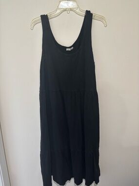 Black Sleeveless Tiered Dress - Gap